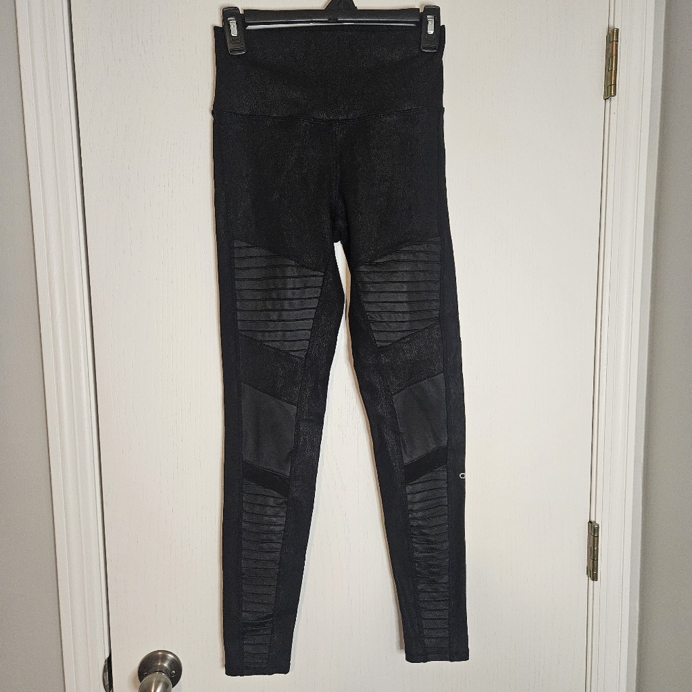 Alo Yoga Moto Leggings Black